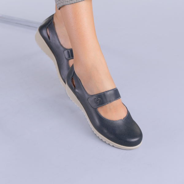 Δερμάτινα παπούτσια Lavia σκούρο μπλε - Kalapod.gr